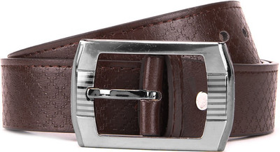 Mango People Men Brown Genuine Leather Belt