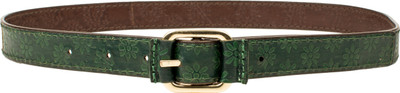Holii Women Brown Genuine Leather Belt, Brown green 
Holii Women Brown Genuine Leather Belt, Brown green