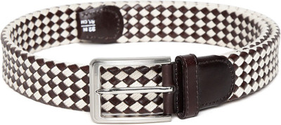 Roadster Men Brown, White Synthetic Belt