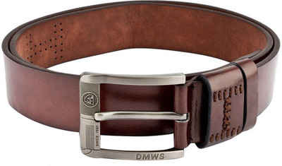 Swiss Design Men Casual Brown Genuine Leather Belt