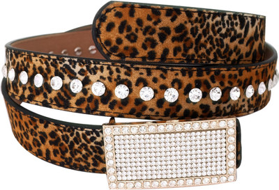 Super Drool Girls Formal Brown Artificial Leather Belt
