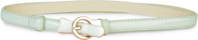 Buckle Up Women Green Artificial Leather Belt