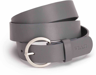 Viari Women Casual Grey Genuine Leather Belt, Grey-01