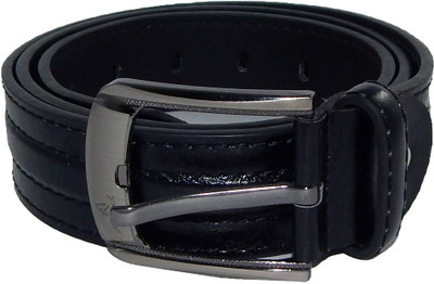 Els Men Black Synthetic Belt, Black-01