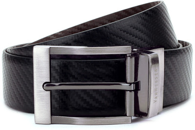 Van Heusen Men Brown, Black Metal Reversible Belt, Black;brown