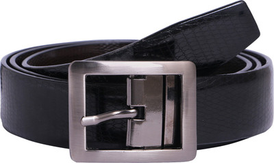 Lalib Boys Brown, Black Artificial Leather Reversible Belt, Black;brown