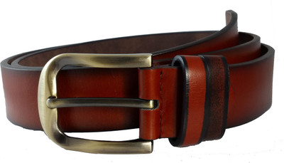 Ammvi Creations Men Formal Brown Genuine Leather Belt