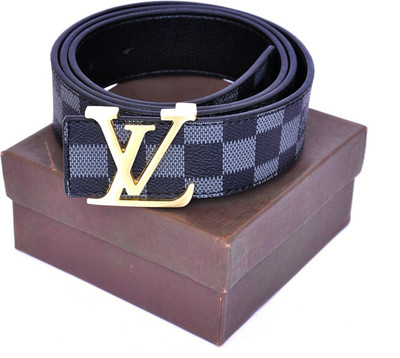Zaira Diamond Men Grey Genuine Leather Belt