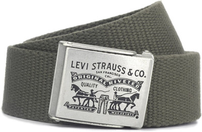 Levi's Men Green Belt, Olive