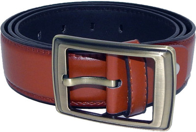 Els Men Formal, Casual Brown Synthetic Belt, Brown-10