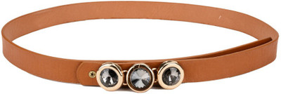 Tiekart Women Casual Brown Synthetic Belt