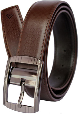 Fashius Men Brown Artificial Leather Belt, Brown-01