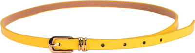 Tiekart Women Casual Yellow Synthetic Belt