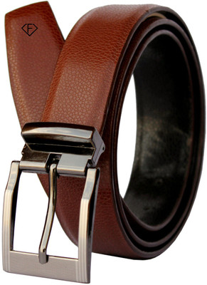 Fashius Men Brown Artificial Leather Belt, Brown-01