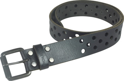 Police Men Black Genuine Leather Belt
