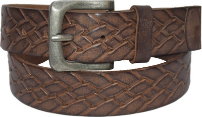 Pellezzari Men Casual, Party, Evening Brown Genuine Leather Belt