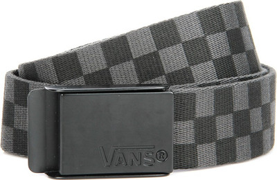 Vans Men Black, Grey Reversible Belt, Black/charcoal
