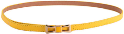 Tiekart Women Casual Yellow Synthetic Belt