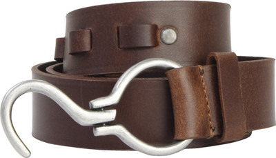 Walletsnbags Men Casual Brown Genuine Leather Belt, Brown-63