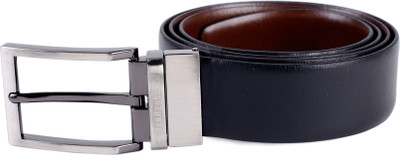 Van Heusen Men Black Metal Reversible Belt