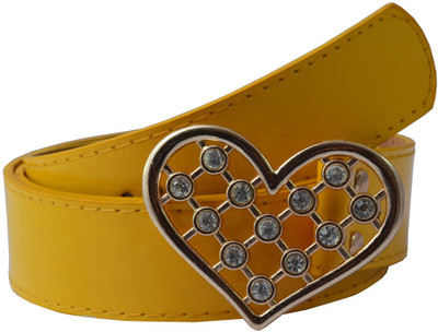 Antiformal Women Casual Yellow Artificial Leather Belt