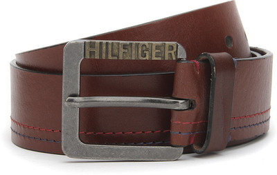 Tommy Hilfiger Men Casual Tan Genuine Leather Belt