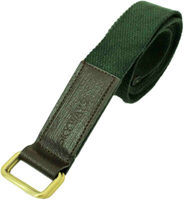 Skyways Men Formal, Casual Green Canvas Belt, Green-02