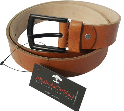 NUKAICHAU Men Formal Tan Genuine Leather Belt, Tan h