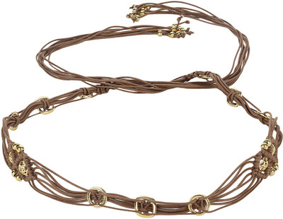 Jainsons Women Casual Brown Canvas Belt