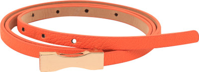Alvaro Women Casual Orange Artificial Leather Belt