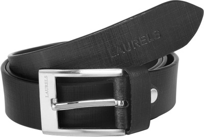 Laurels Men Formal Black Genuine Leather Belt