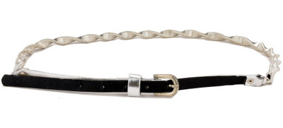 Tiekart Women Casual Silver Metal Belt