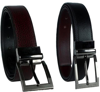 Revo Men Formal Black, Brown Synthetic Reversible Belt 
Revo Men Formal Black, Brown Synthetic Reversible Belt