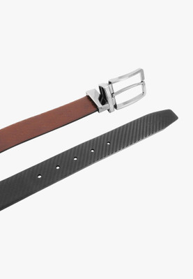 Park Avenue Men Formal Black Genuine Leather Reversible Belt