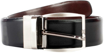 XCCESS Men Black Genuine Leather Belt
