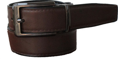 Lenin Men Formal Black Genuine Leather Reversible Belt
