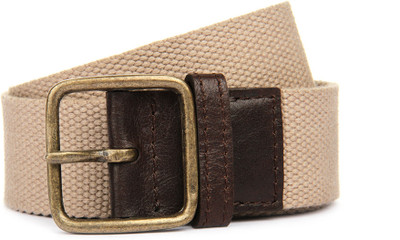tZaro Men Casual Beige, Tan Metal, Fabric, Genuine Leather Belt, Beige and tan
tZaro Men Casual Beige, Tan Metal, Fabric, Genuine Leather Belt, Beige and tan