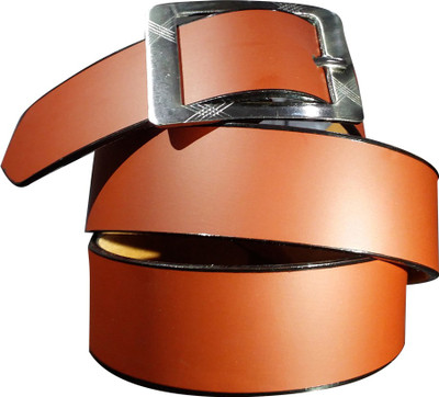 Giffi Men Casual Brown Artificial Leather Belt