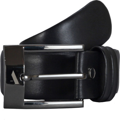 Adamis Men Formal Black Genuine Leather Belt
