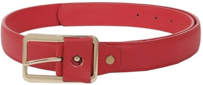 Lino Perros Women Casual Red Artificial Leather Belt