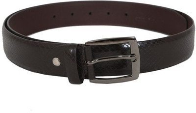Lino Perros Men Casual Brown Genuine Leather Belt