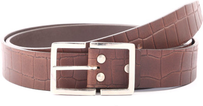Buckle Up Men Formal Brown Genuine Leather Belt