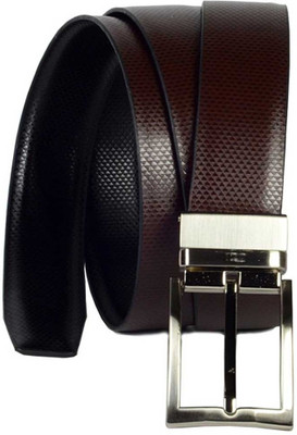 OODI Men Black Genuine Leather Belt, Brown