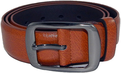 Els Men Brown Synthetic Belt, Brown-09