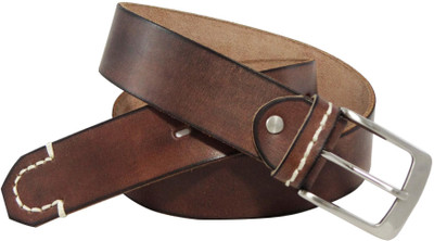 Moores Men Casual Brown Genuine Leather Belt