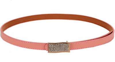 Tiekart Women Casual Pink Synthetic Belt