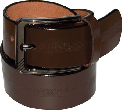 Style 98 Men Casual Brown Genuine Leather Belt