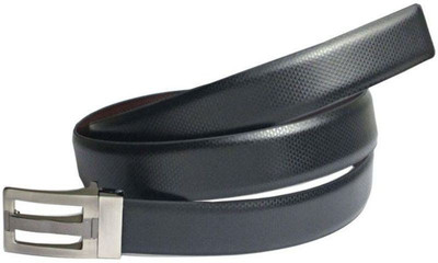 OODI Men Black Genuine Leather Belt