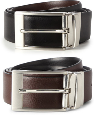 Allen Solly Men Black Genuine Leather Belt