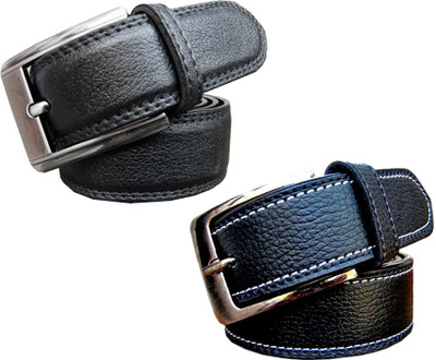 Kritika Boys Casual Black Metal Belt
